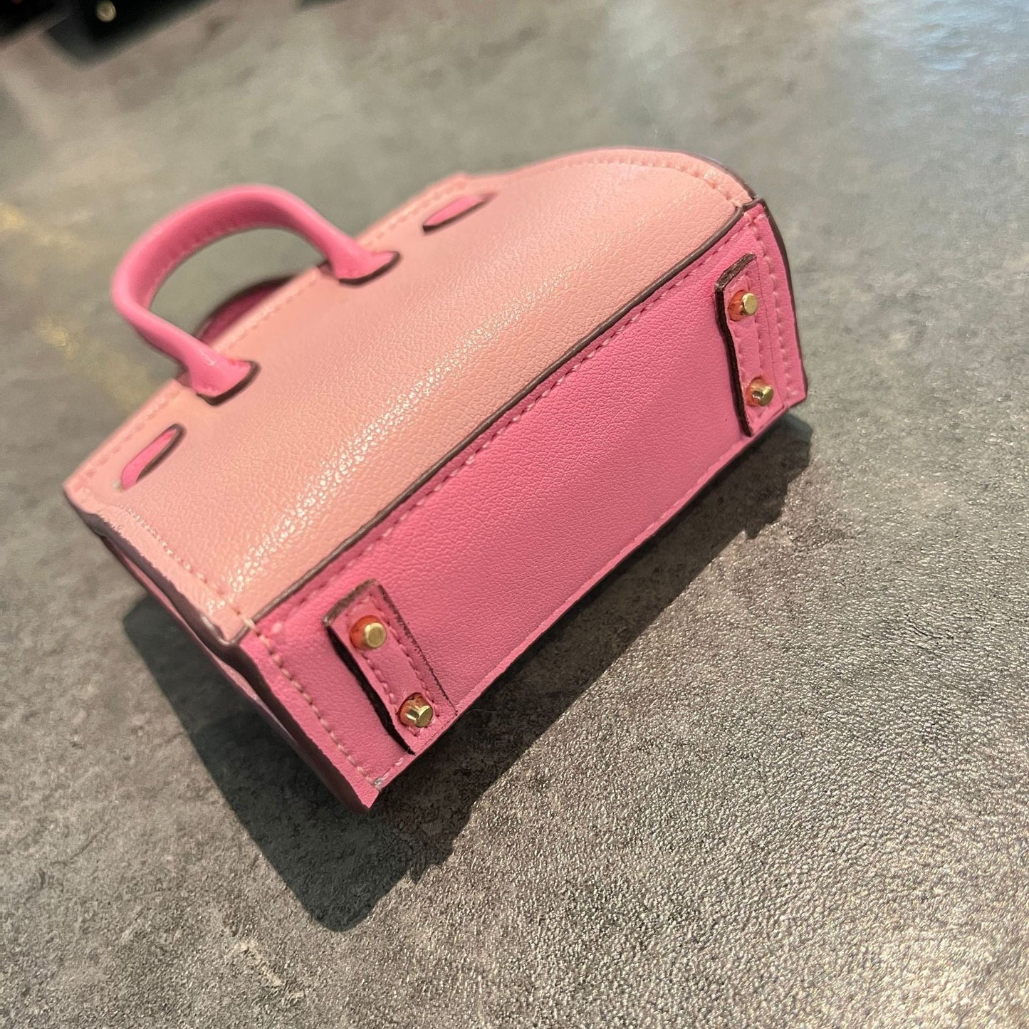 Hermes PU Leather Handbags Charms, Mini Birkin Faubourg