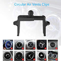 FIEMACH Mobile Phone Holder for Round Ventilations, Round Ventilation Phone Holder Mercedes-Benz/Mini R/Volkswagen Tiguan etc., Suitable for All Circular Air Vents