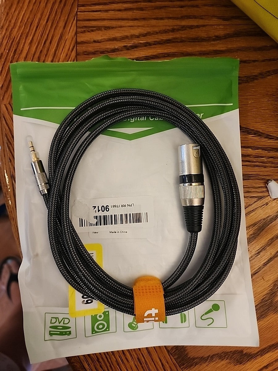 Tisino XLR Female to 1/4 Inch TRS Jack Lead – Balanced Audio Cable