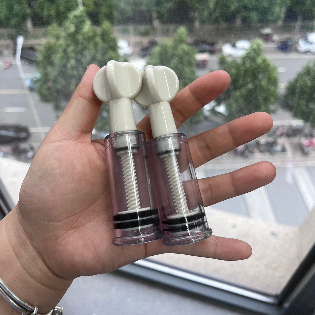 Nipple Sucker Breast Clit Sex Toy Enlarger Suction Cup Screw Pump Enhancer Women