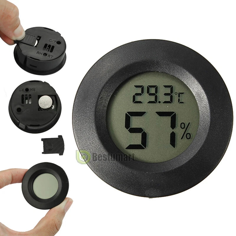 Termómetro Digital LCD 2 En 1 Higrómetro Detector De Temperatura Y Humedad Mini
