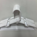 White Non-Slip Baby Clothes Hangers – Pack of 20 | 27x15 cm PP Hangers for Kids