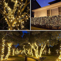 12M 100 LED Solar String Lights Outdoor Waterproof Solar Lights