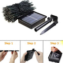 12M 100 LED Solar String Lights Outdoor Waterproof Solar Lights